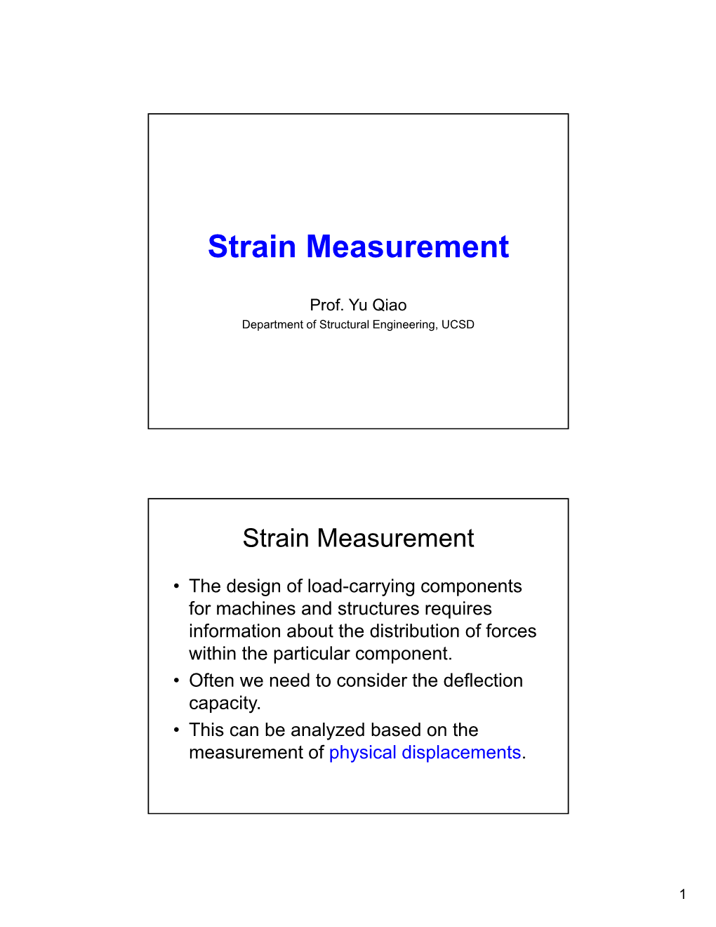 Strain Measurement