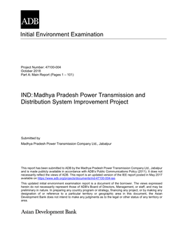 47100-004: Madhya Pradesh Power Transmission and Distribution