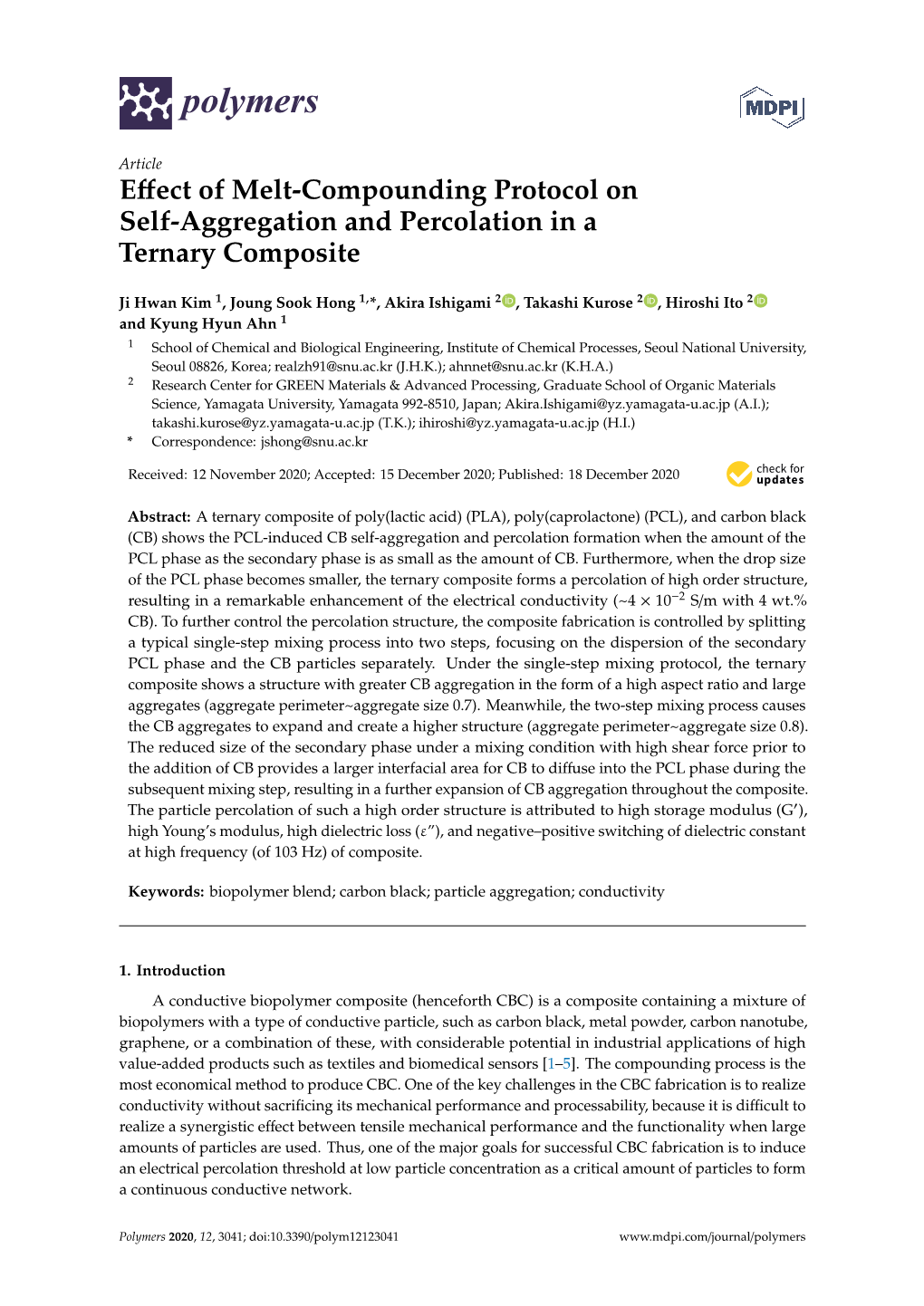 Effect of Melt-Compounding Protocol on Self-Aggregation And