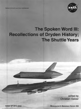 Dryden History; 1He Shuttle Years