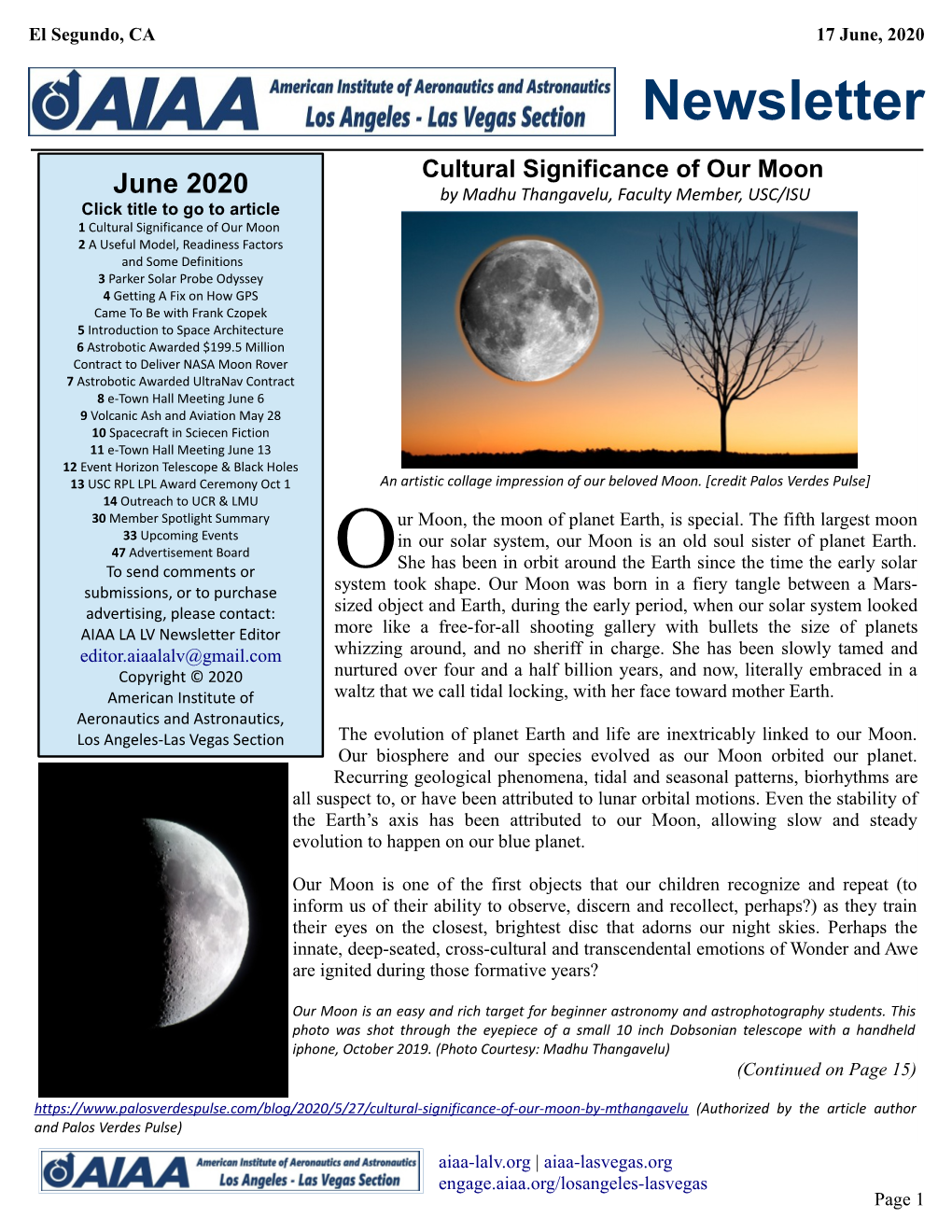 June 2020 Newsletter