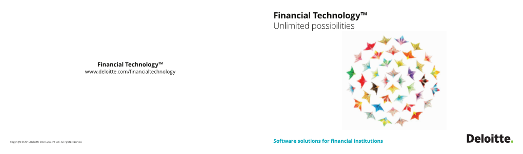 Financial Technology™ Unlimited Possibilities