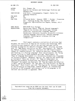 Document Resume Ed 389 174 Fl 023 355 Author Title