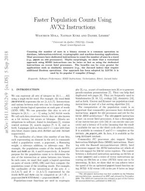 Faster Population Counts Using AVX2 Instructions
