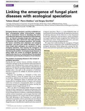 Linking the Emergence of Fungal Plant Diseases with Ecological Speciation