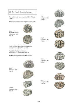 308 23. the Pseudo-Byzantine Coinage