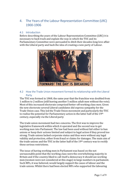 4. the Years of the Labour Representation Committee (LRC) 1900-1906