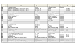 Library Collection Sorted by Media Type