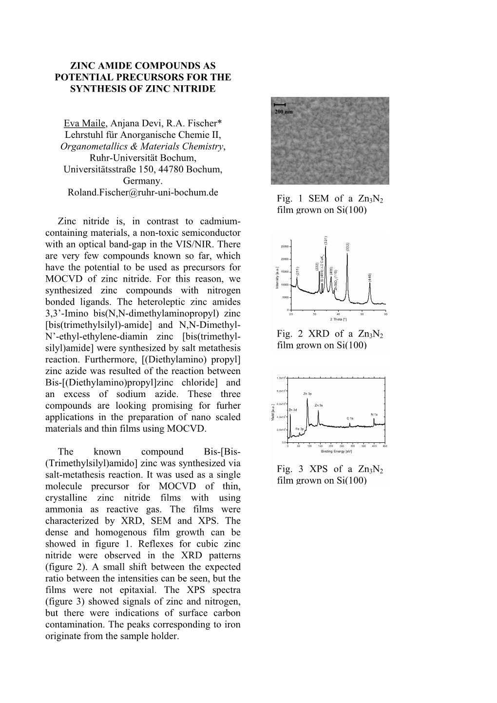 Zinc Amide Compounds As Potential Precursors for the Synthesis of Zinc Nitride