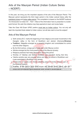 Arts of the Mauryan Period (Indian Culture Series – NCERT)