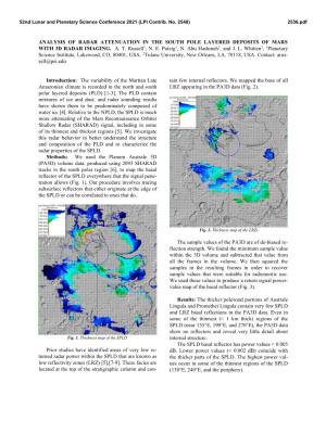 Analysis of Radar Attenuation in the South Pole Layered Deposits of Mars with 3D Radar Imaging