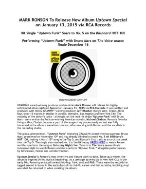 Mark Ronson Tracklisting Voice Press Release FINAL