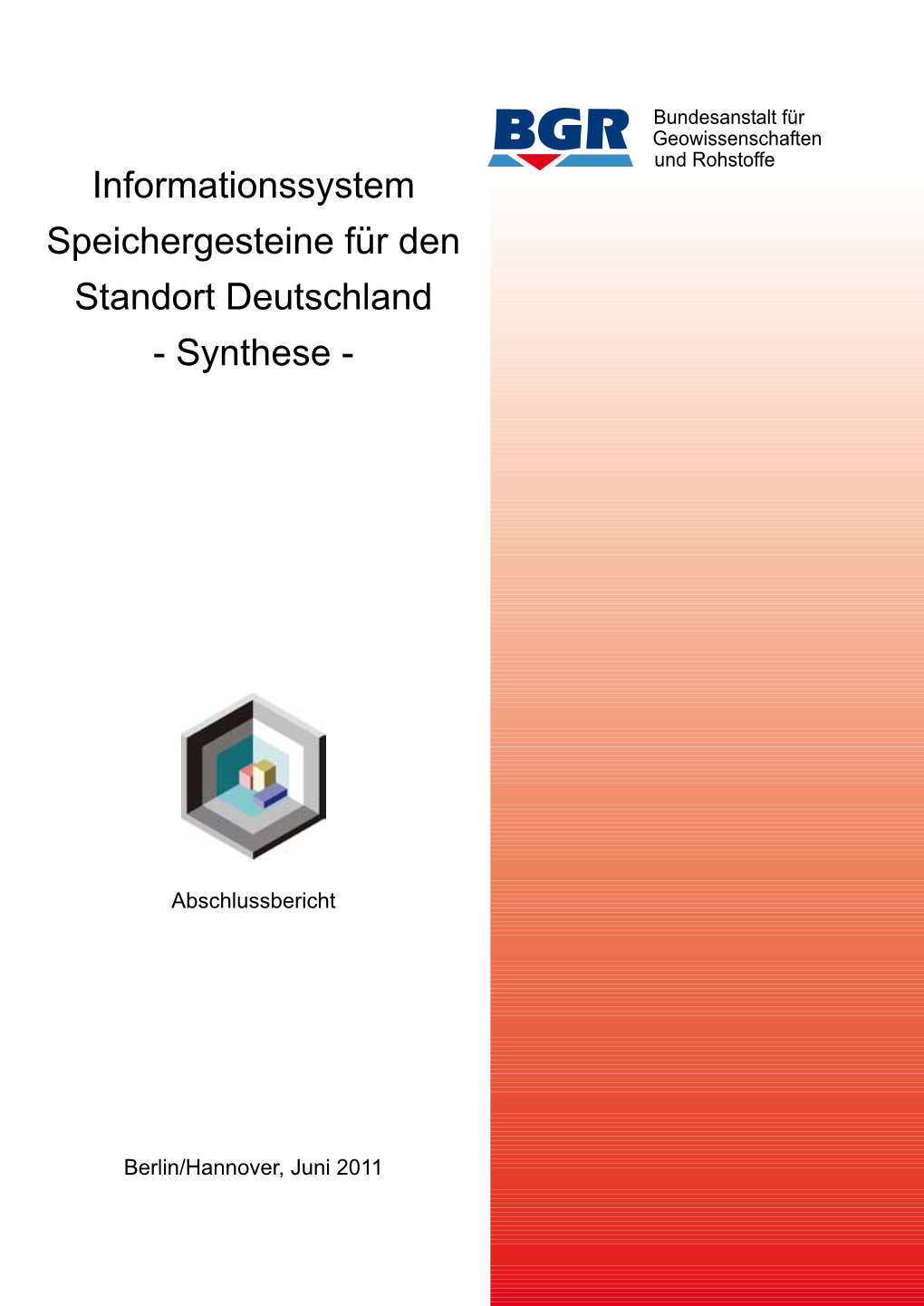 Informationssystem Speichergesteine Für Den Standort Deutschland - Synthese