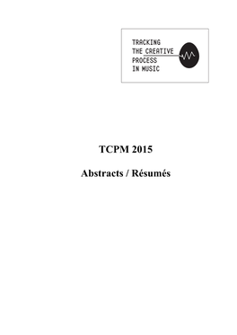 TCPM 2015-MEF Abstracts