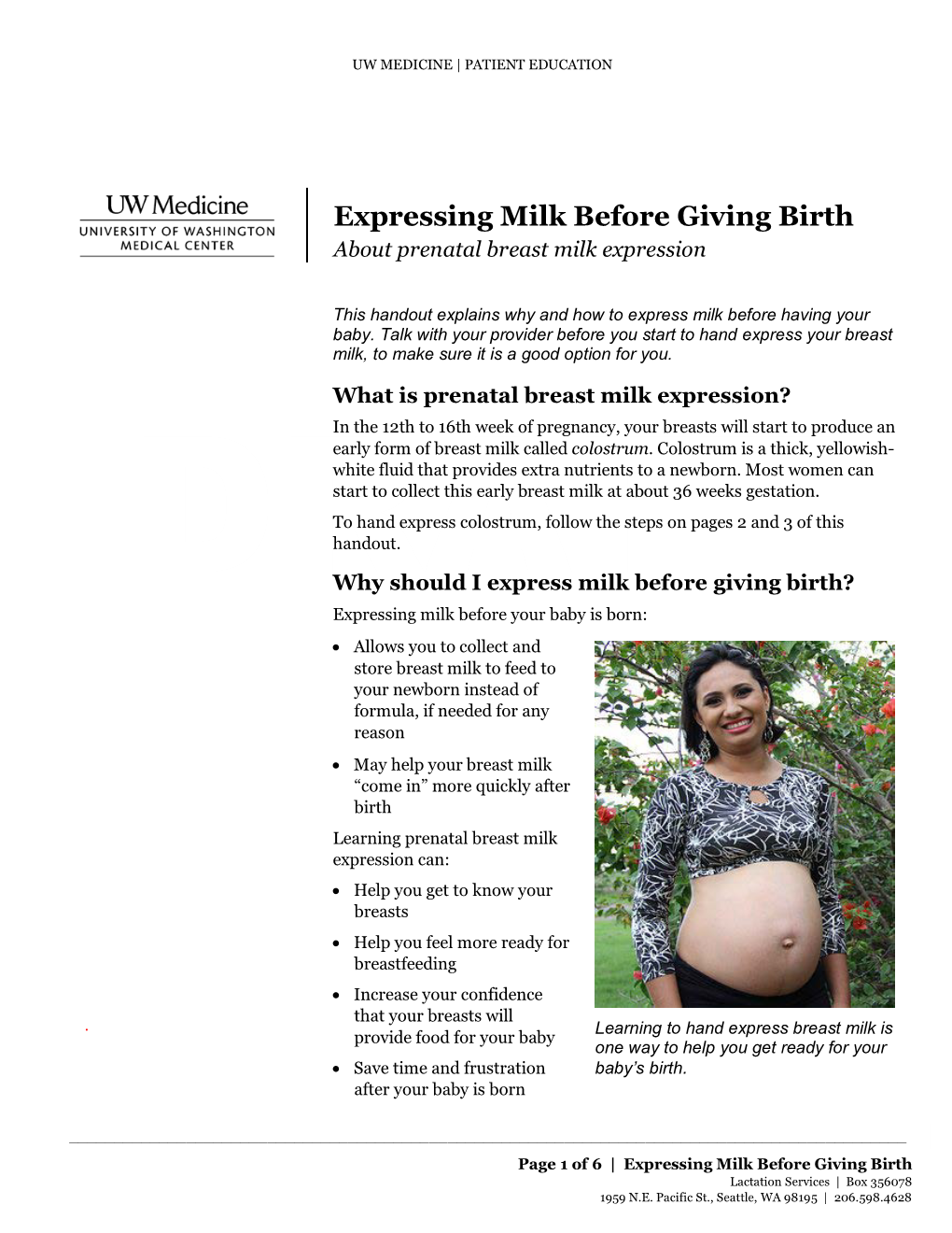 Expressing Milk Before Giving Birth | | About Prenatal Breast Milk Expression