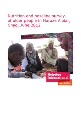 Nutrition and Baseline Survey of Older People in Haraze Albiar, Chad, June 2012