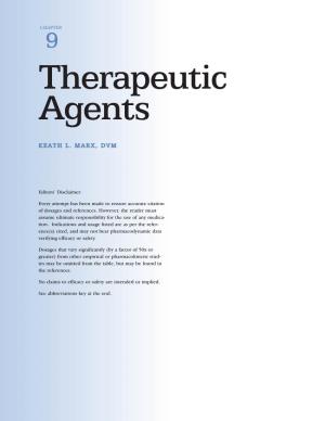 CHAPTER 9 Therapeutic Agents