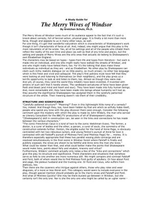 The Merry Wives of Windsor by Gretchen Schulz, Ph.D