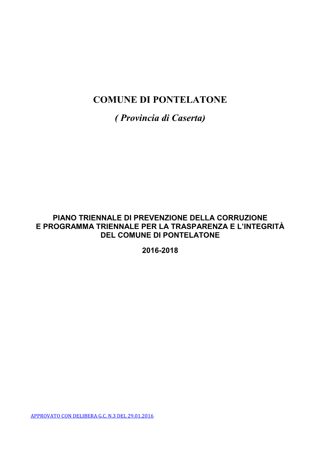 Comune Di Pontelatone