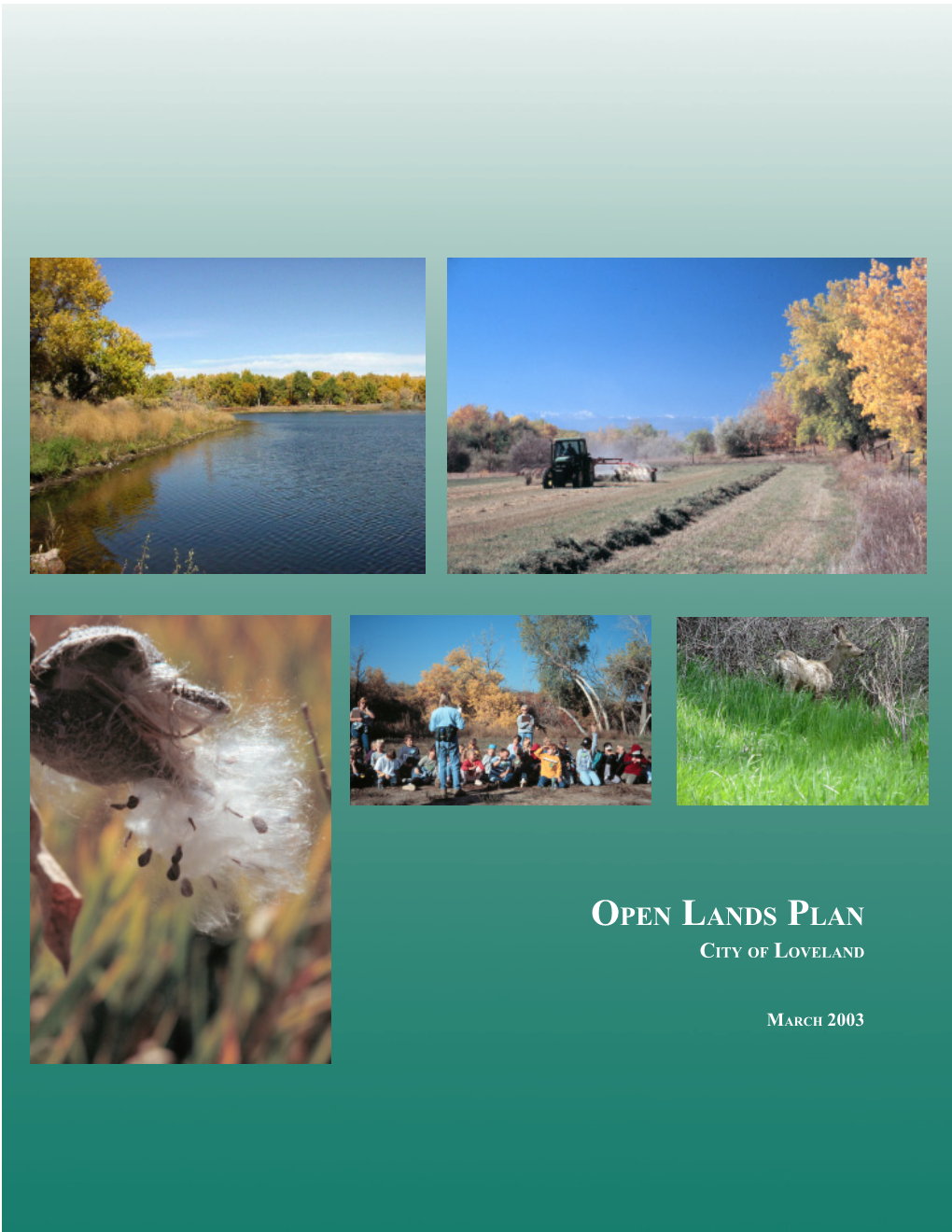 Open Lands Plan City of Loveland