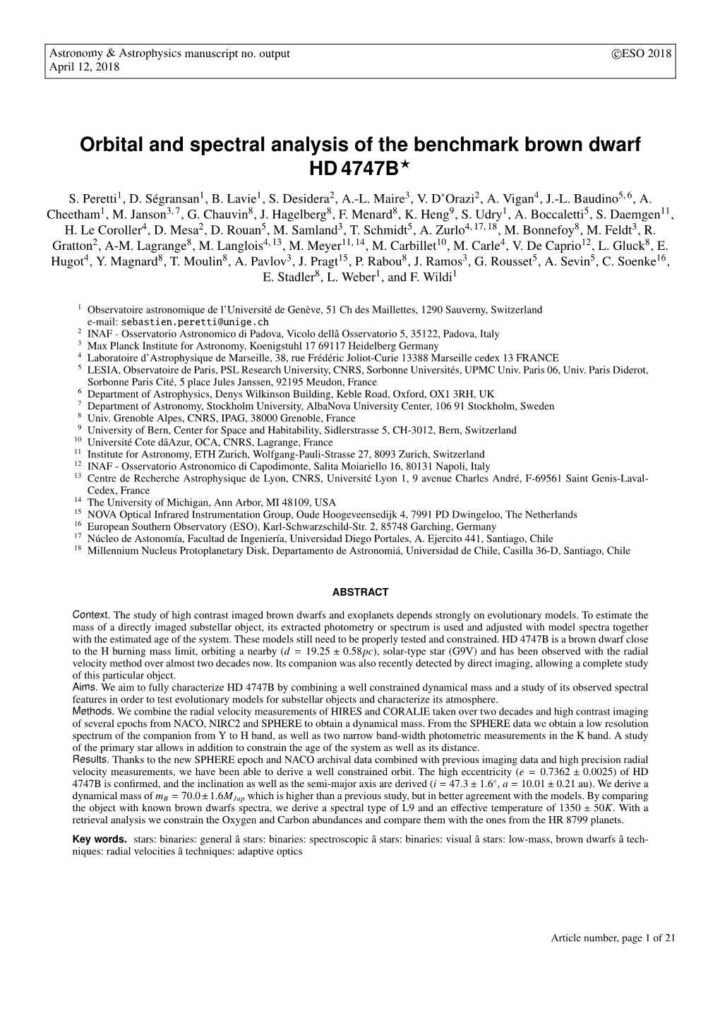 Orbital and Spectral Analysis of the Benchmark Brown Dwarf HD 4747B? S