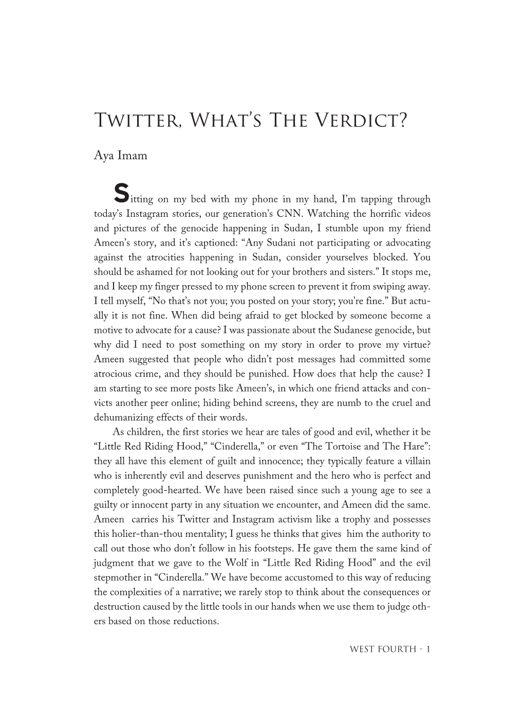 Twitter, What's the Verdict?