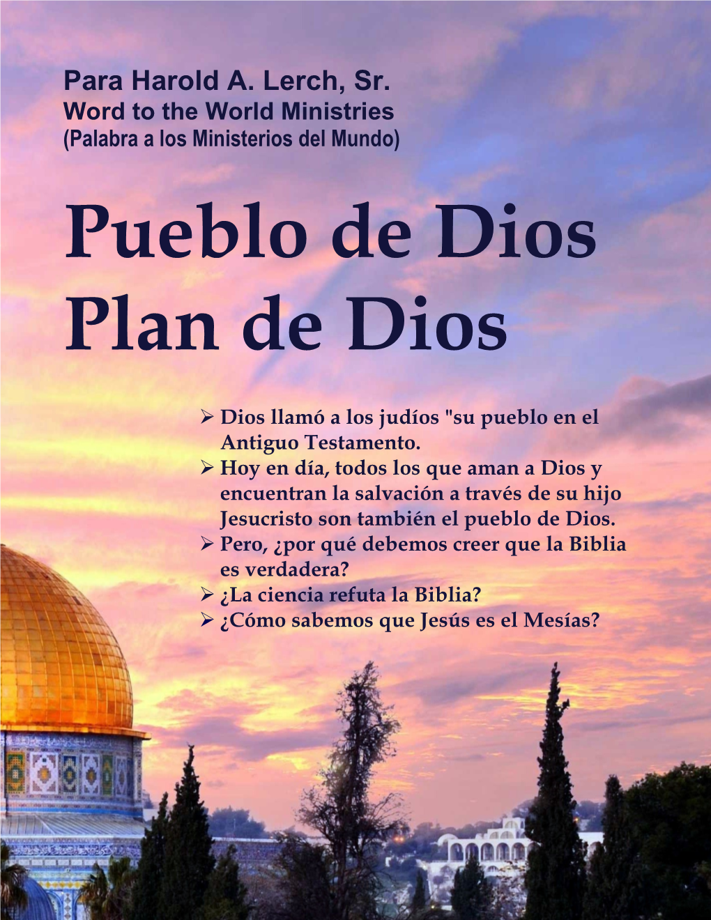 Pueblo De Dios Plan De Dios