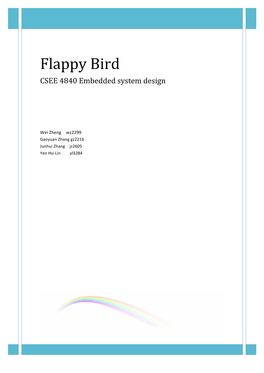 Flappy Bird CSEE 4840 Embedded System Design