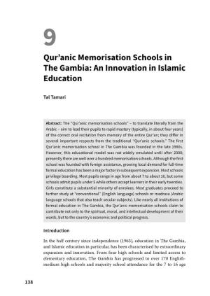 Qur'anic Memorisation Schools in the Gambia