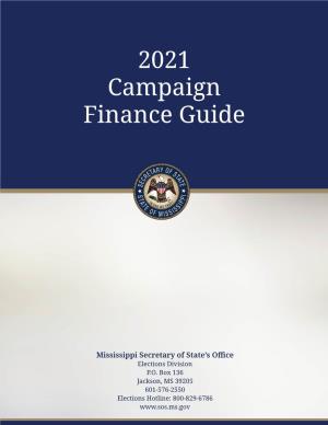 2021 Campaign Finance Guide