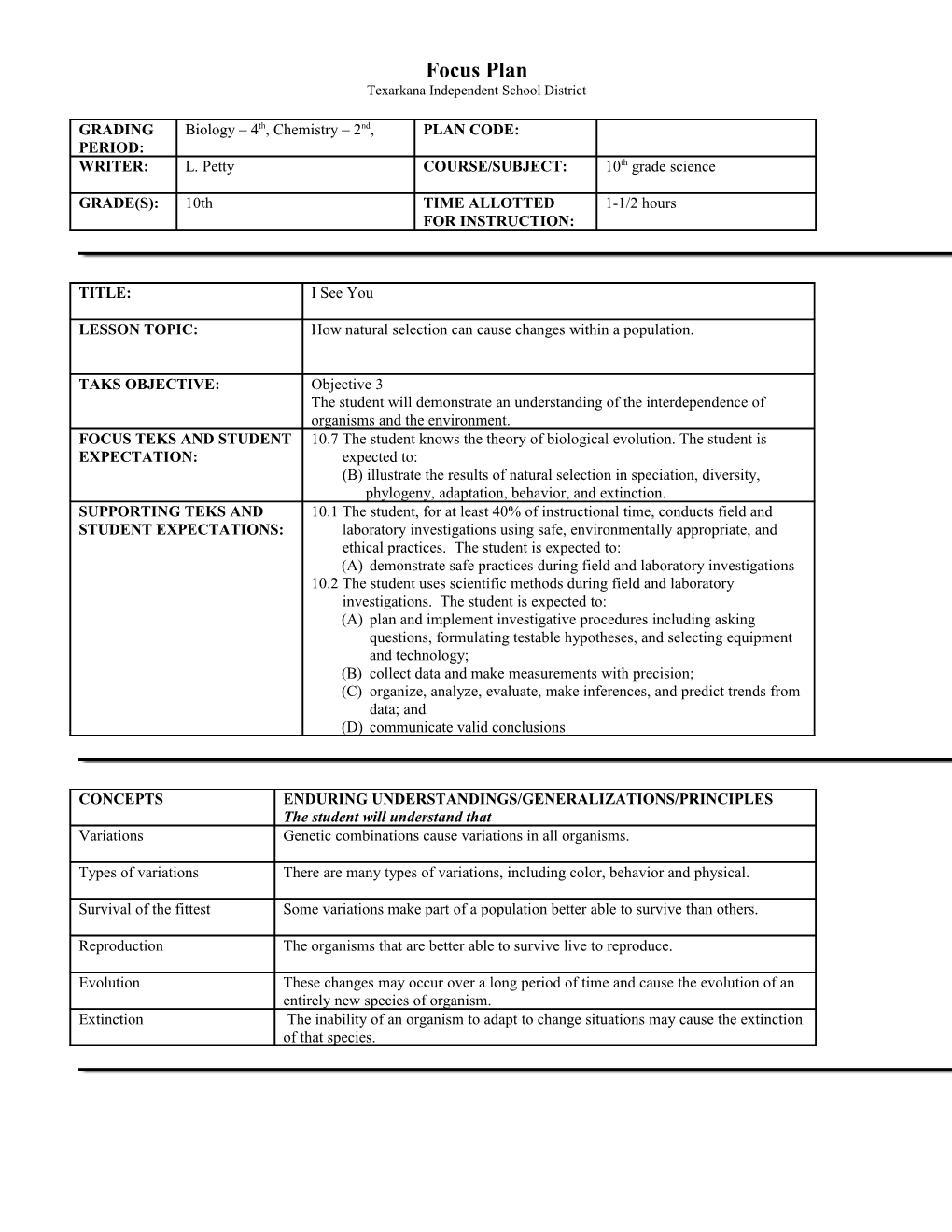 Texarkana Independent School District s2