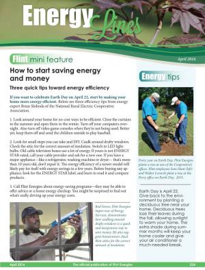 Energy Tips Three Quick Tips Toward Energy Efficiency