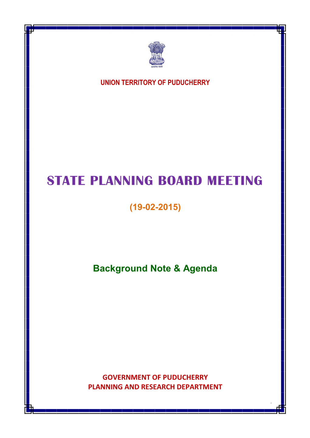 State Planning Board Meeting