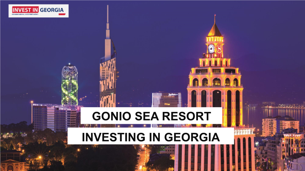 Gonio Sea Resort Investing in Georgia Number of International Visitors Has Been Growing Rapidly 2