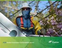 2020 Exelon Corporation Sustainability Report Contents
