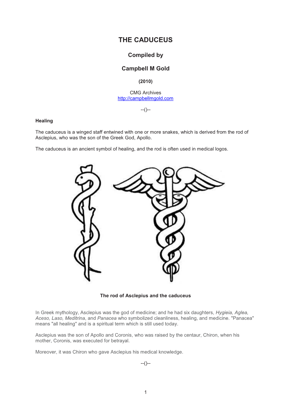 The Caduceus