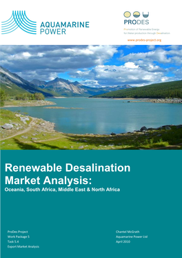 Renewable Desalination Market Analysis: Oceania, South Africa, Middle East & North Africa