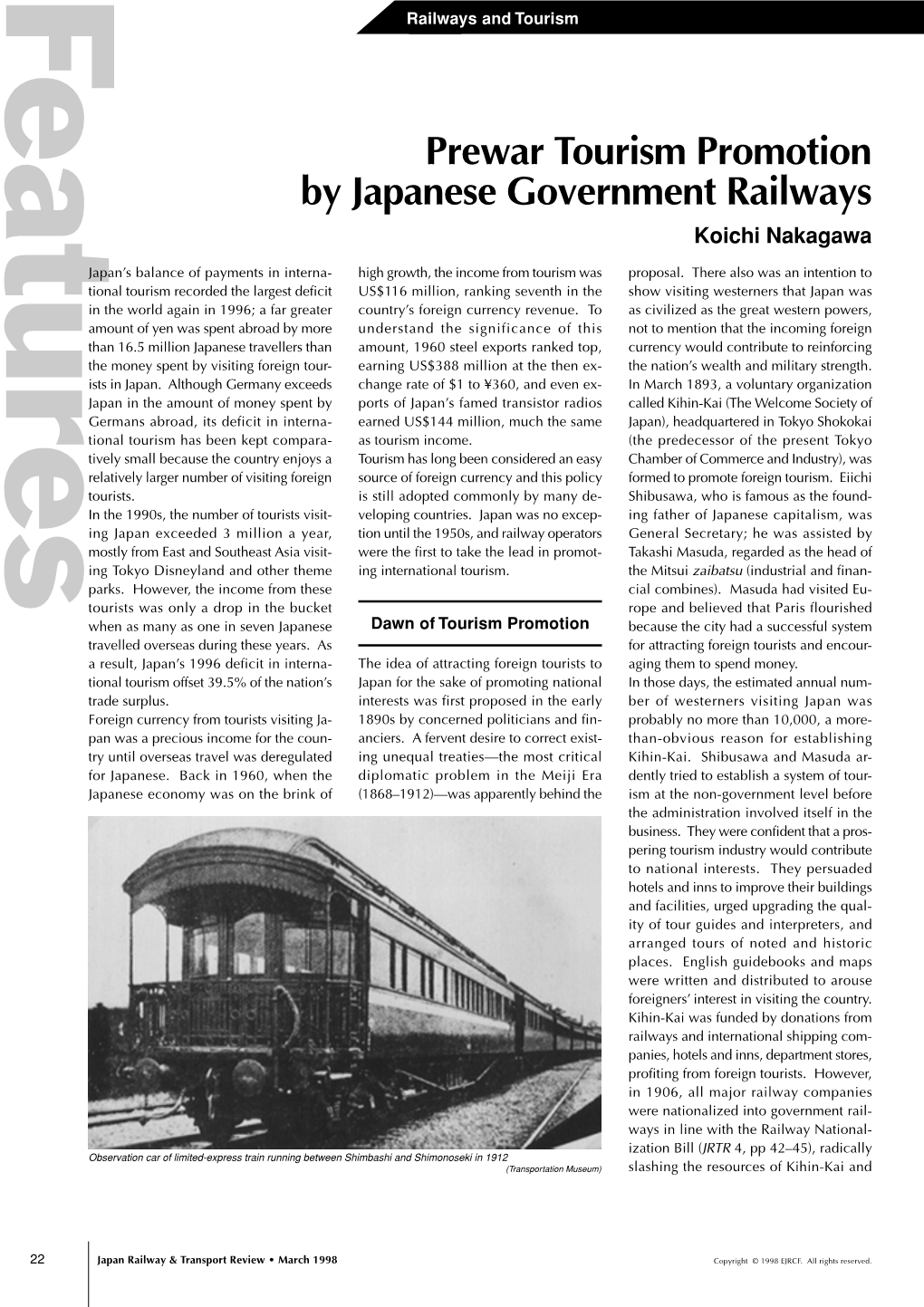 Prewar Tourism Promotion by Japanese Government Railways Koichi Nakagawa