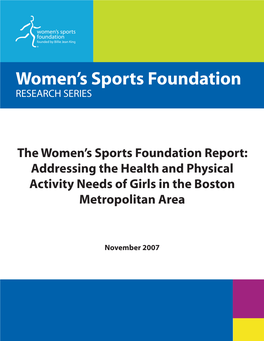 Addressing the Health and Physical Activity Needs of Girls in the Boston Metropolitan Area