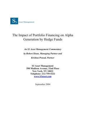 The Impact of Portfolio Financing on Alpha Generation by H…