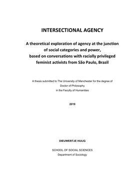 Intersectional Agency