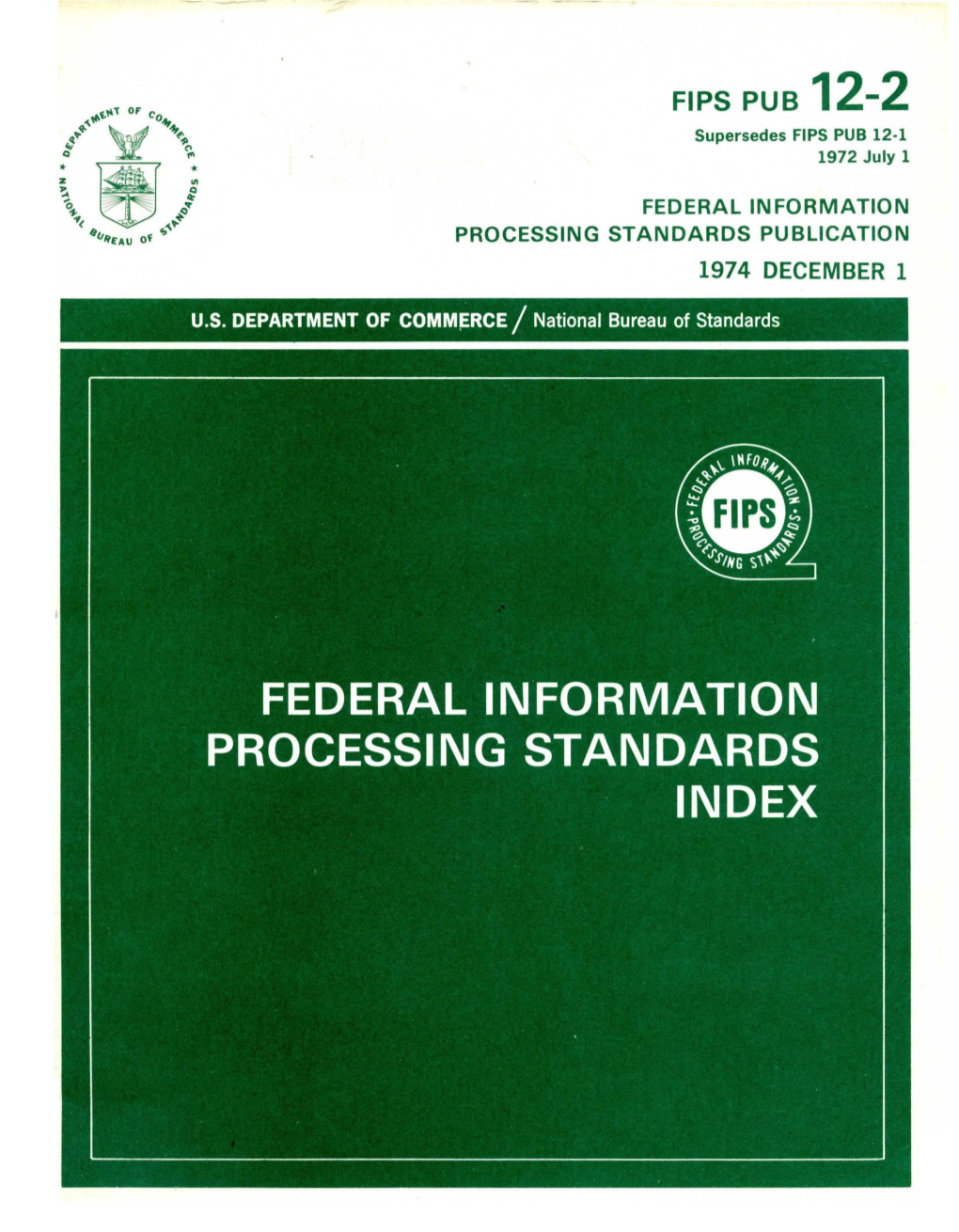 FIPS PUB 12-2 Supersedes FIPS PUB 12·1 1972 July 1