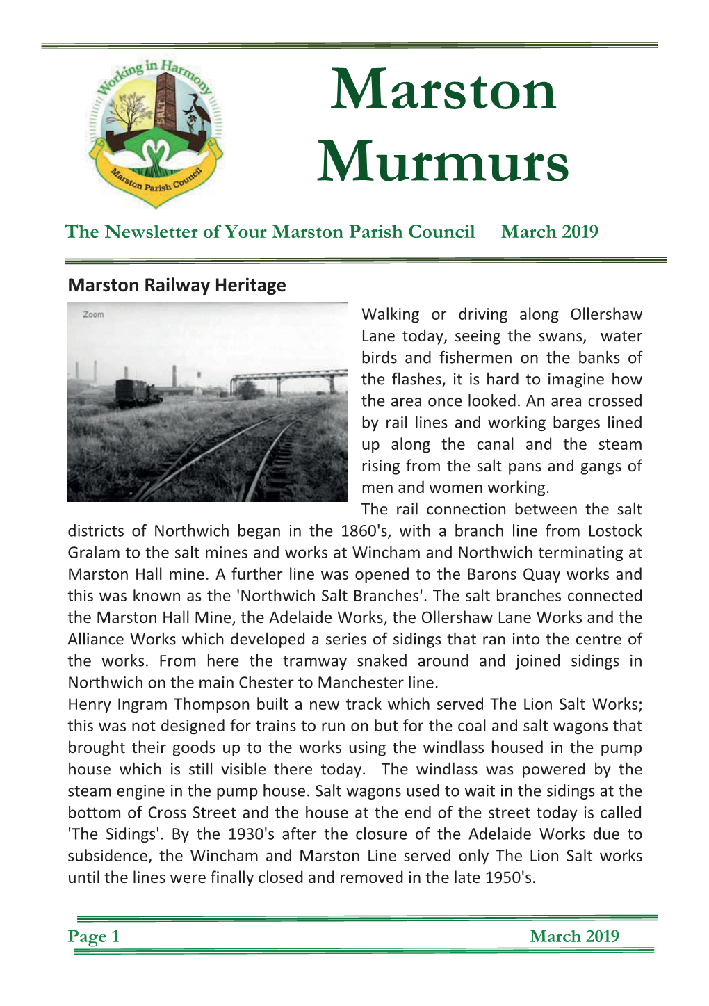 Marston Murmurs Newsletters Are Also on This Website
