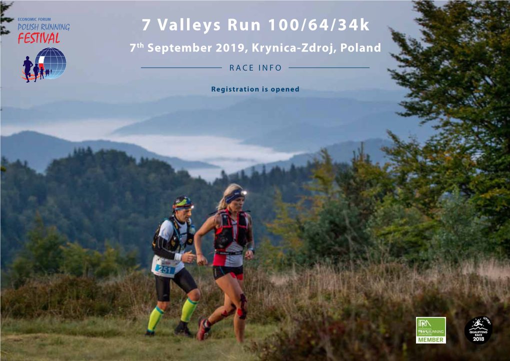 7 Valleys Run 100/64/34K 7Th September 2019, Krynica-Zdroj, Poland