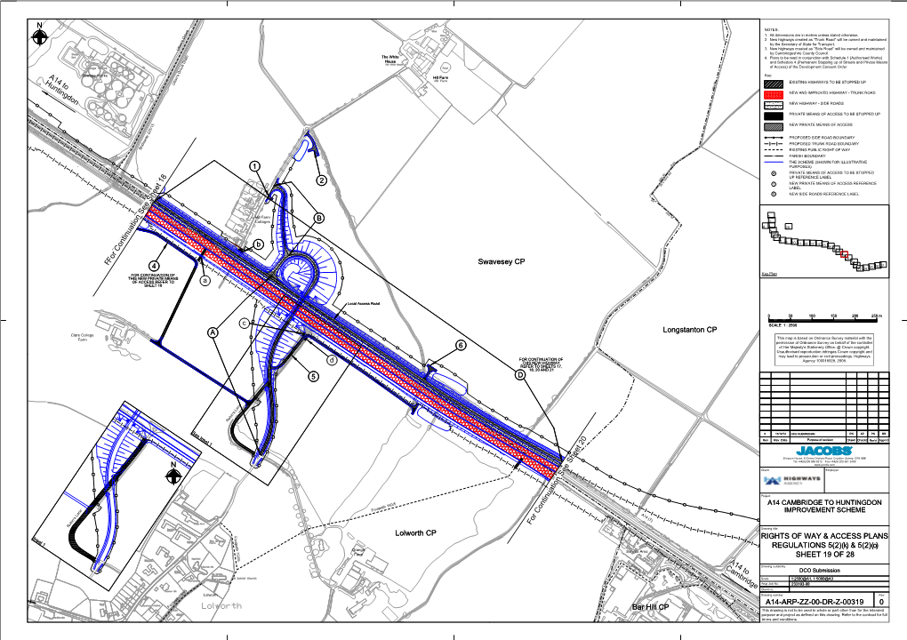 TR010018-000454-A14 2.05 Rights of Way and Access Plan-Sheet 19 of 28.Pdf