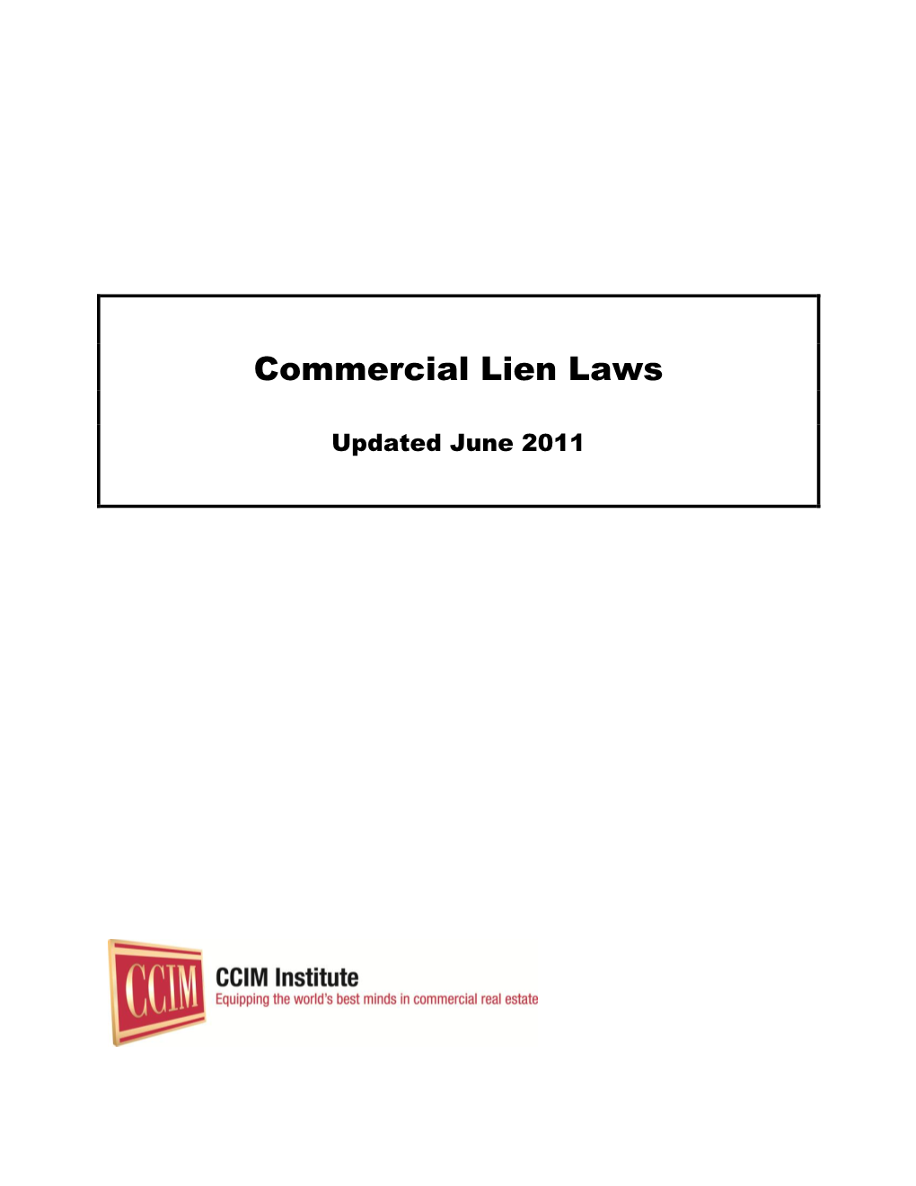 Commercial Lien Laws