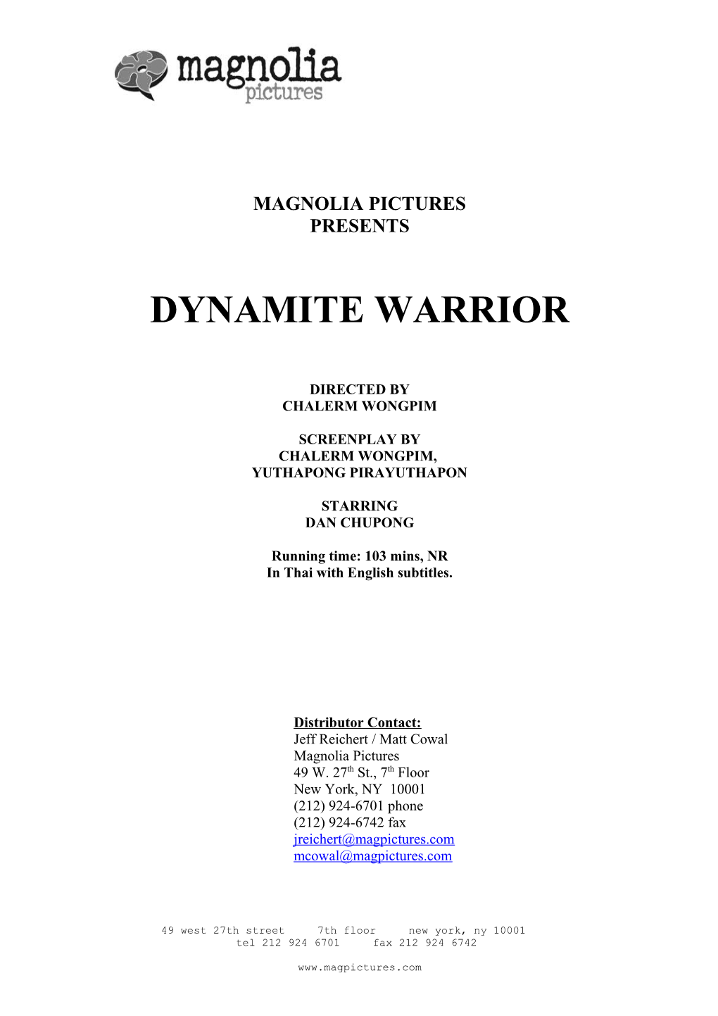 Dynamite Warrior