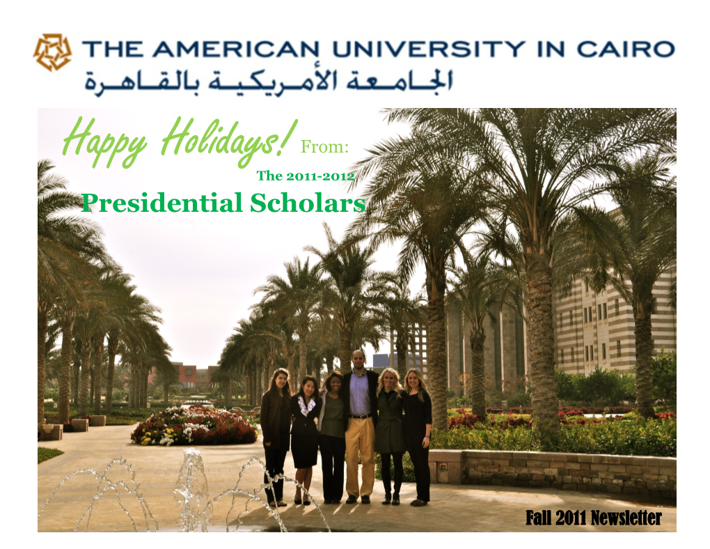 2011-2012 Presidential Scholars