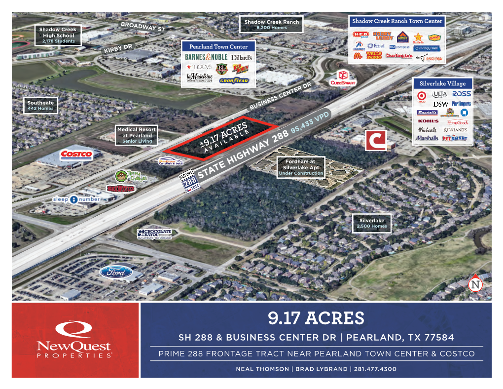 9.17 Acres Sh 288 & Business Center Dr | Pearland, Tx 77584