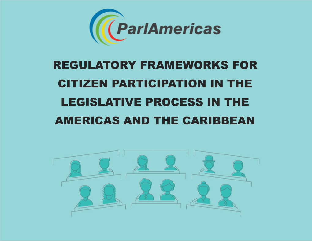 Regulatory Frameworks for Citizen Participation in the Legislative Process in the Americas and the Caribbean